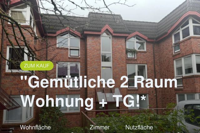 Neu im Angebot: „Gemütliche 2 Raum Wohnung + TG!*